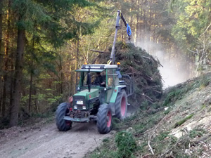 Trecker und Wagen